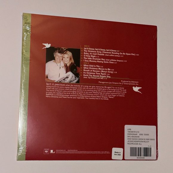 NEW JESSICA SIMPSON CHRISTMAS VINYL - Picture 3 of 3